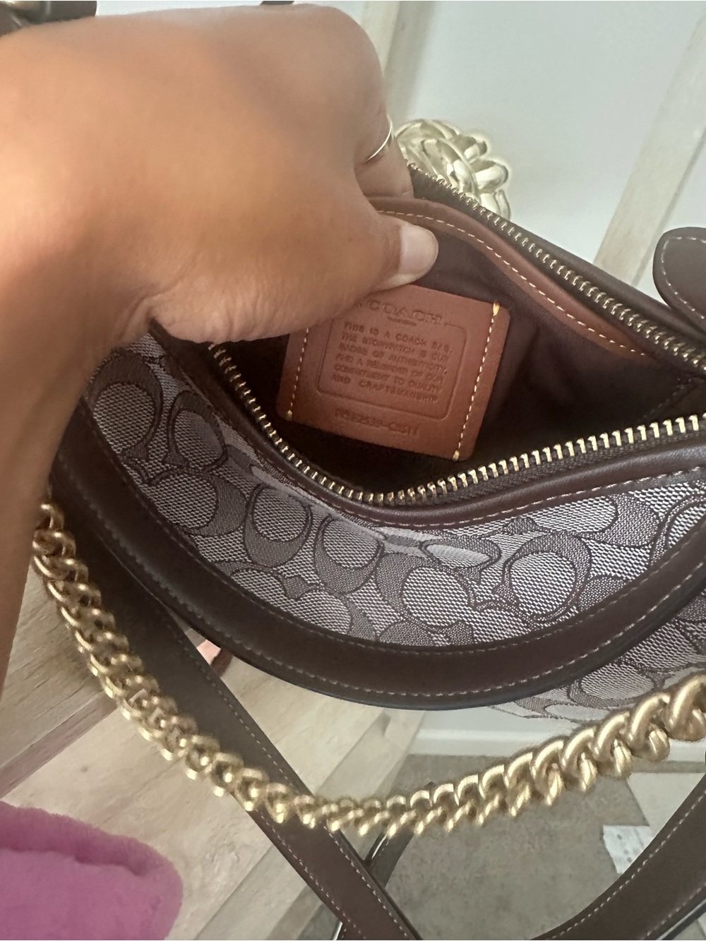 Coach Juliet Shoulder Bag 25 In Signature Jacquard - Picture 10 of 15